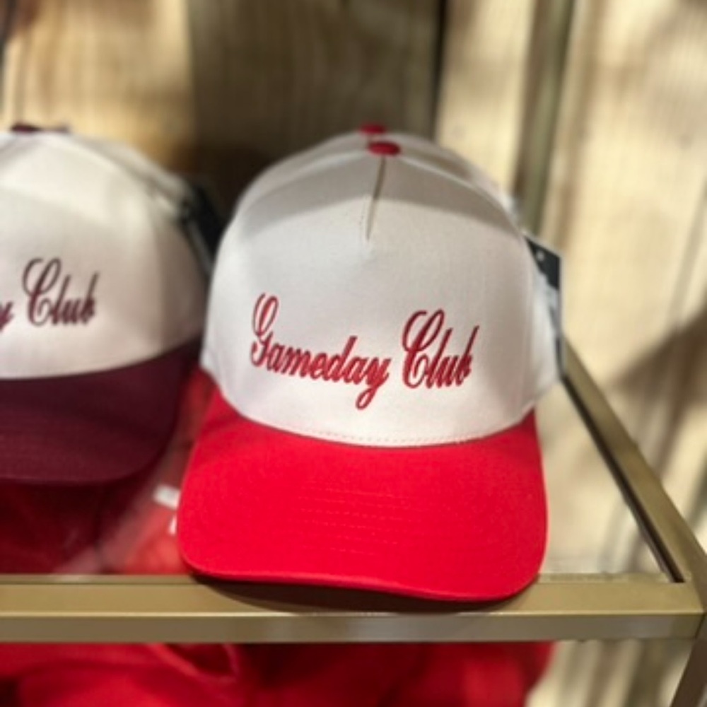 Red Dress Boutique Red and White Gameday Club Hat